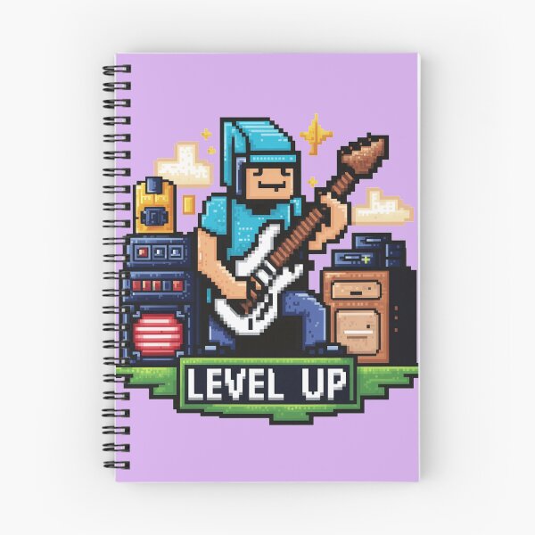 Aperçu de l'œuvre Guitare pixel – Niveau supérieur créée et vendue par NotesForMusic.
