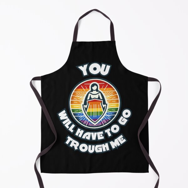 Item preview, You Will Have To Go Through Me Superhero Fighting for LGBTQ Rights designed and sold by illustroVibe.