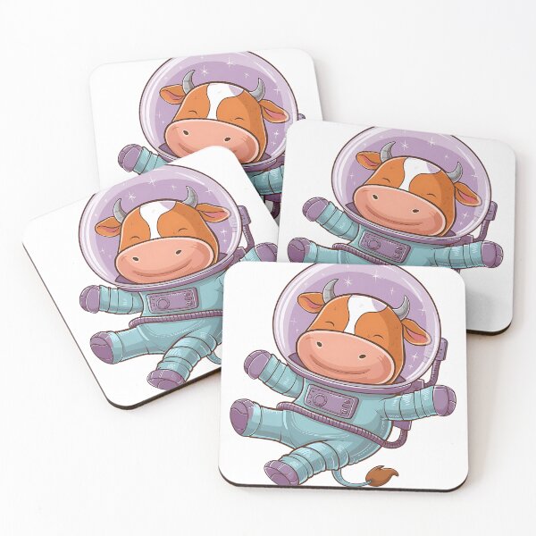 Item preview,   Cute And Happy Cow In space designed and sold by artkidztee.