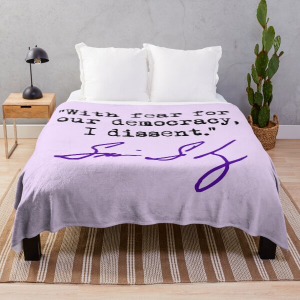 Item preview, With fear for our democracy, I dissent. - Justice Sotomayor (black purple) designed and sold by Thelittlelord.