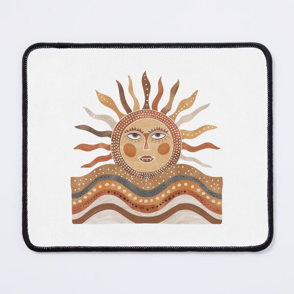 Item preview, Scandinavian Folk Art Boho Summer Sun designed and sold by GiraffeCreative.