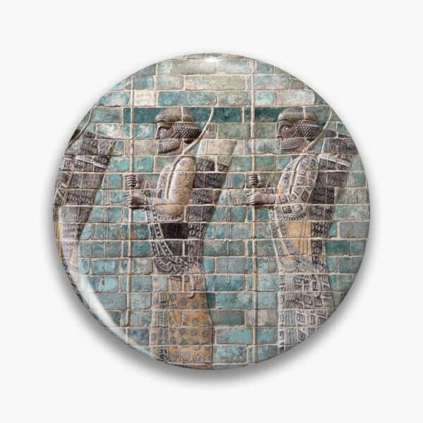 Artikelvorschau, Antike assyrische Prozession auf glasierten Fliesen entworfen und verkauft von ricoflinn.