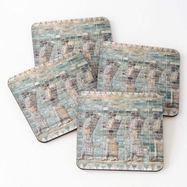 Item preview, Ancient Assyrian procession on glazed tiles designed and sold by ricoflinn.