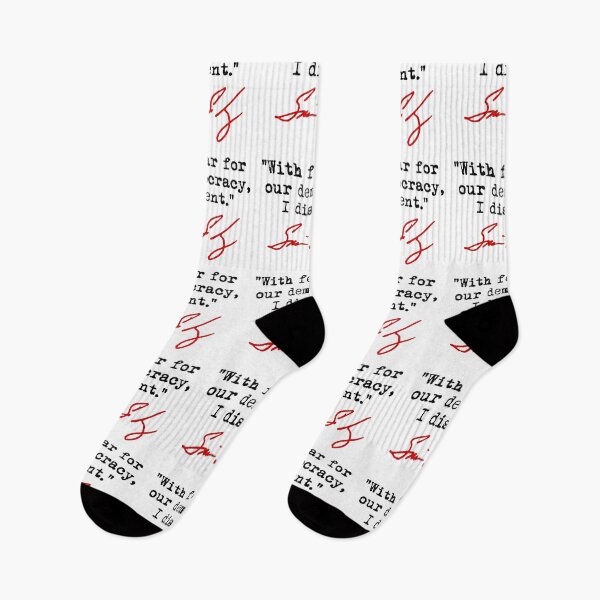 Item preview, With fear for our democracy, I dissent. - Justice Sotomayor (black red) designed and sold by Thelittlelord.