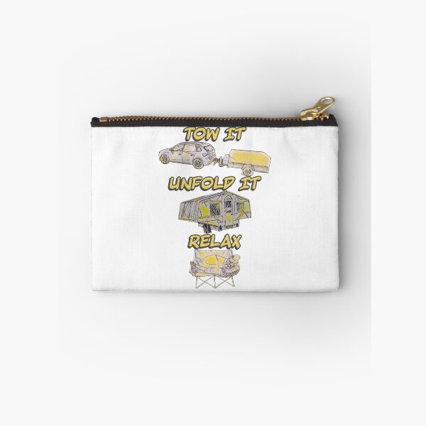 Item preview, Tow it, Unfold it, Relax - Grey and Yellow Trailer Tent designed and sold by BeccaAelishe.