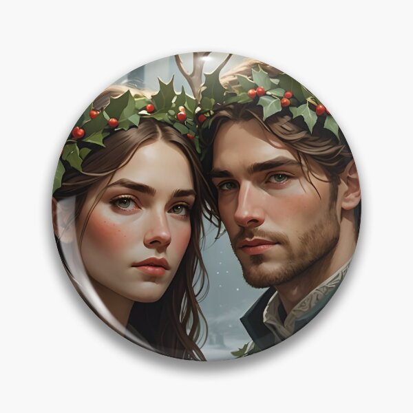Item preview, Pagan Couple. Winter Solstice Yule. designed and sold by SoniaSarkali.