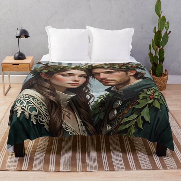 Item preview, Pagan Couple. Winter Solstice Yule. designed and sold by SoniaSarkali.