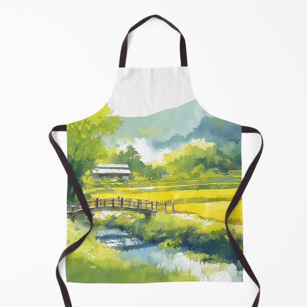 Item preview, Chinese Painting Style Meadow with Bridge designed and sold by Christian Weiss.