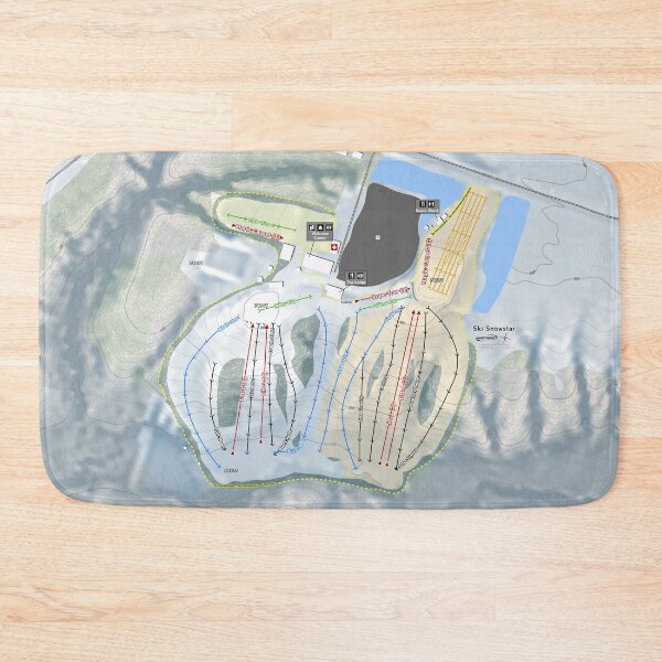 Item preview, Ski Snowstar Resort Trail Map designed and sold by Mapsynergy.