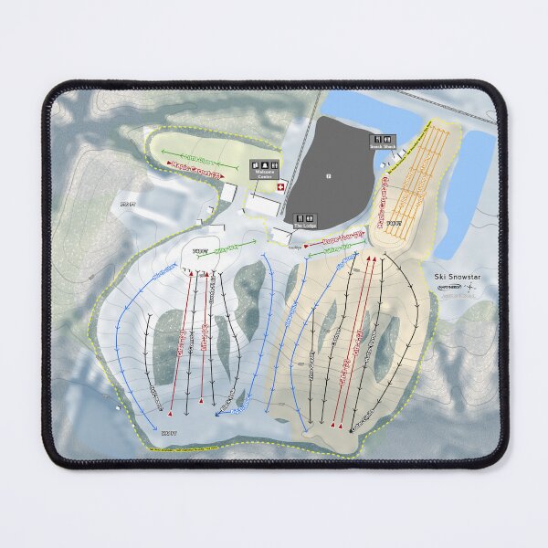Item preview, Ski Snowstar Resort Trail Map designed and sold by Mapsynergy.