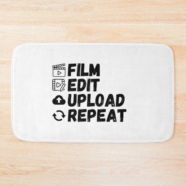 Item preview, film edit upload repeat designed and sold by kestey.
