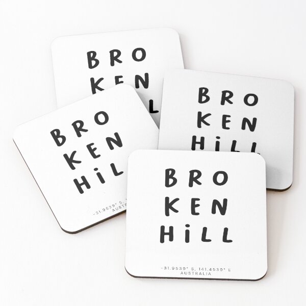 Item preview, Broken Hill | Typography Design | Design Map Coordinates designed and sold by RM-Journey.