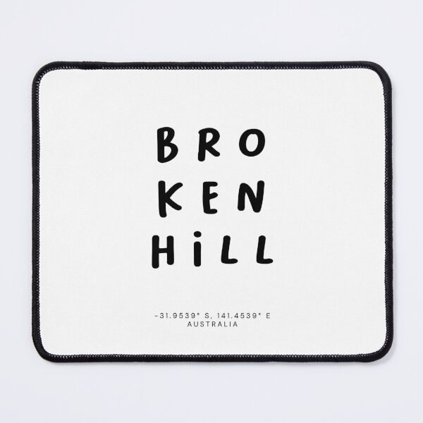 Item preview, Broken Hill | Typography Design | Design Map Coordinates designed and sold by RM-Journey.