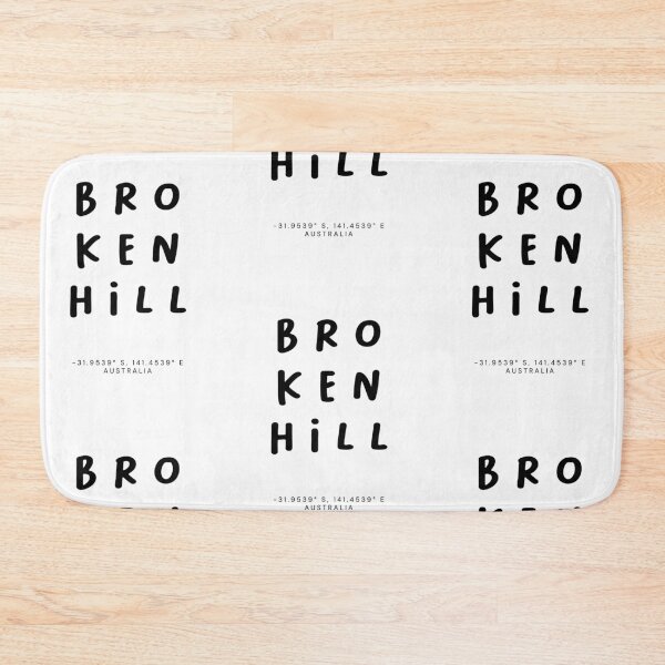 Item preview, Broken Hill | Typography Design | Design Map Coordinates designed and sold by RM-Journey.