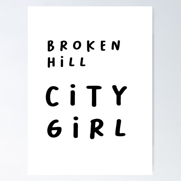 Item preview, Broken Hill CITY GIRL | Typography Design | Minimalist Aesthetic designed and sold by RM-Journey.