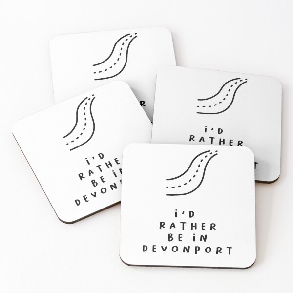 Item preview, I'd Rather be in Devonport | Typography Design | Minimalist Aesthetic designed and sold by RM-Journey.