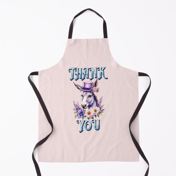Item preview, THANK YOU (DONKEY TOP HAT ROSES) designed and sold by lovingtouch.