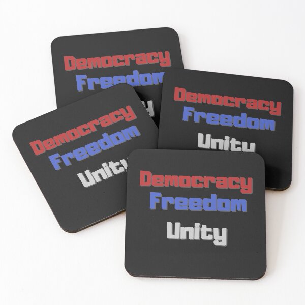 Item preview, Democracy Freedom Unity designed and sold by PaulHawkDesigne.
