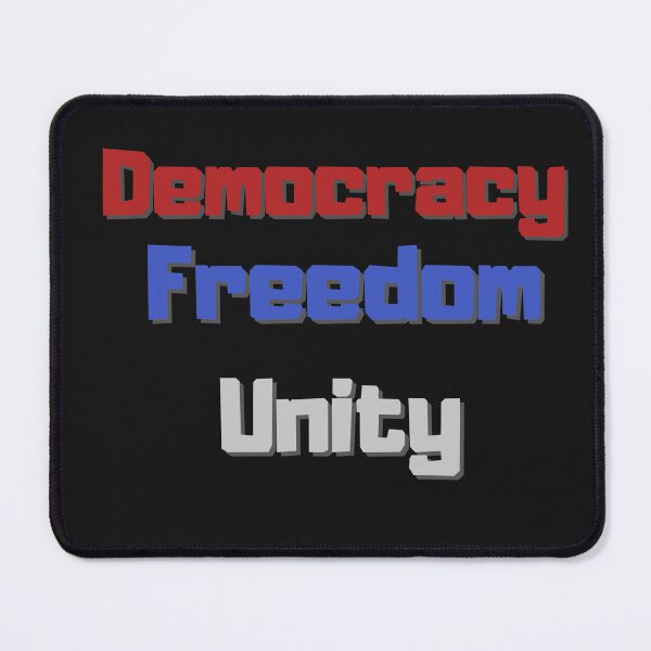 Item preview, Democracy Freedom Unity designed and sold by PaulHawkDesigne.