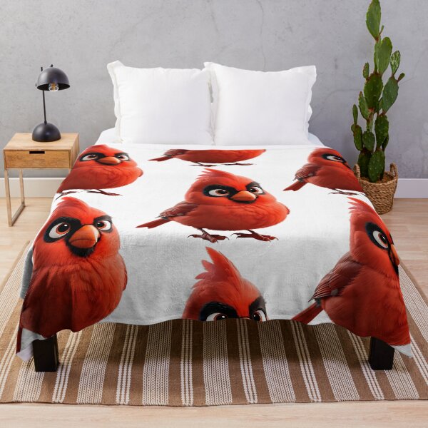 Item preview, Cute Red Cardinal Cartoon Chibi Bird designed and sold by IceCreamSmile.