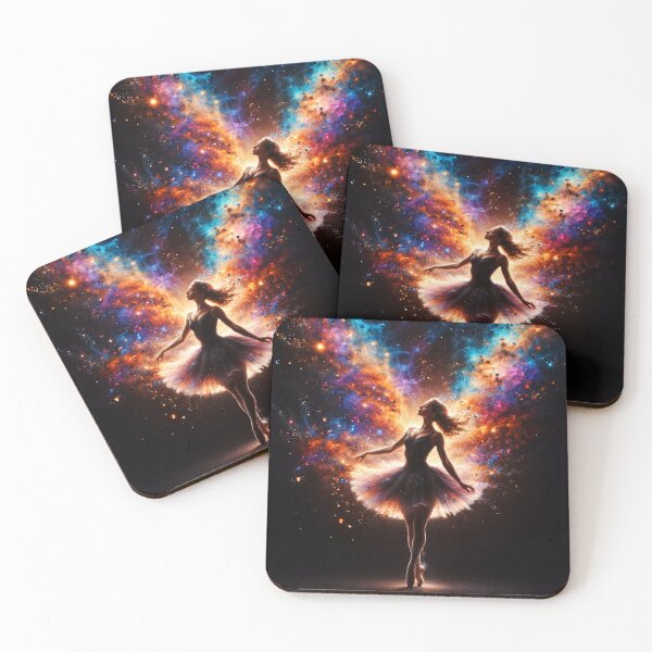 Item preview, Colorful Ballerina artwork, space aestethic  designed and sold by ChaosEdits.