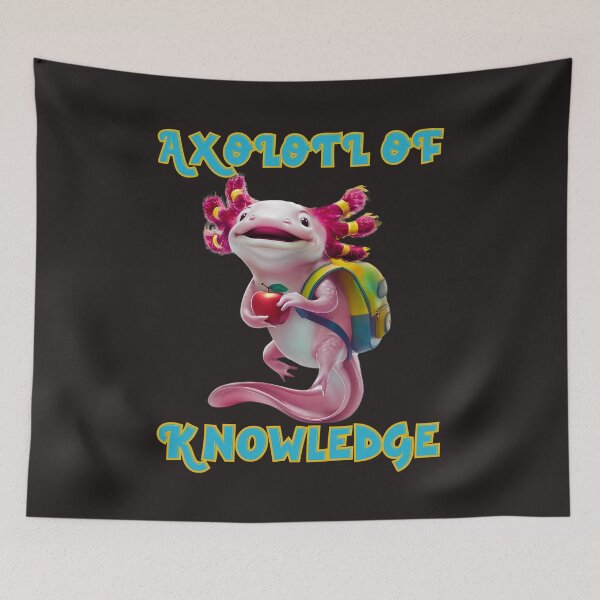 Item preview, Axolotl Of Knowledge: The Back-To-School Scholar designed and sold by elynne9.