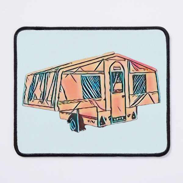 Item preview, Red and Blue Trailer Tent designed and sold by BeccaAelishe.