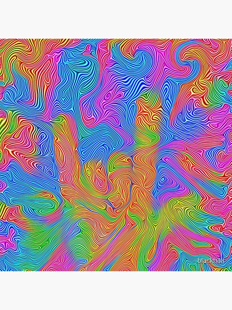 Thumbnail 3 of 3, Sticker, Abstract ILY sign designed and sold by blackhalt.