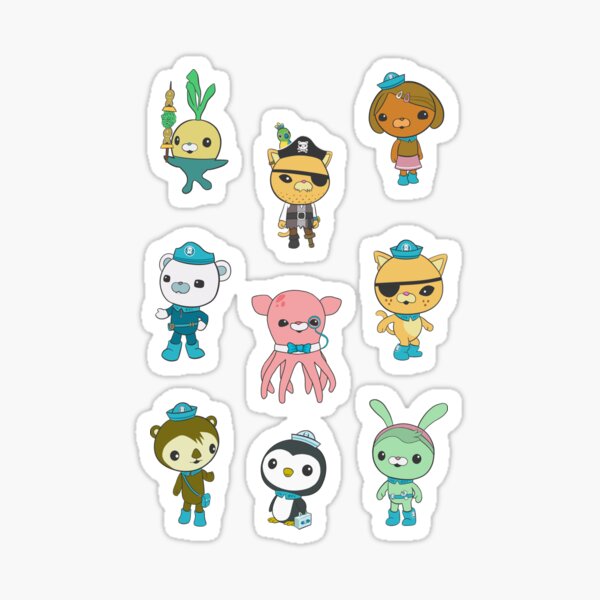 Item preview, The Octonauts Sticker Sheet designed and sold by Sunriya.