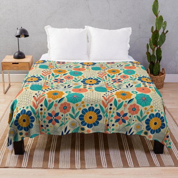 Item preview, Colorful Floral Geometric Pattern - Modern and Abstract Design designed and sold by Marinaso.