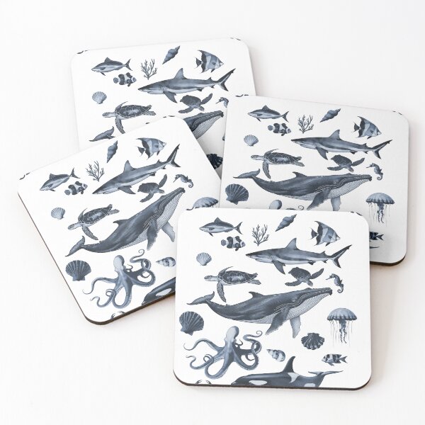 Item preview, Vintage Save Our Oceans Sea Life designed and sold by lostinpixels.