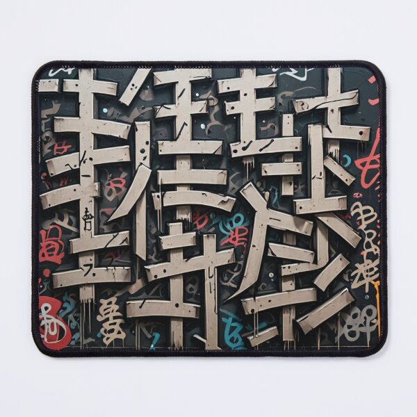 Item preview, Random Kanji Tags, Street Art, Graffiti Pattern designed and sold by Burn-Ego.