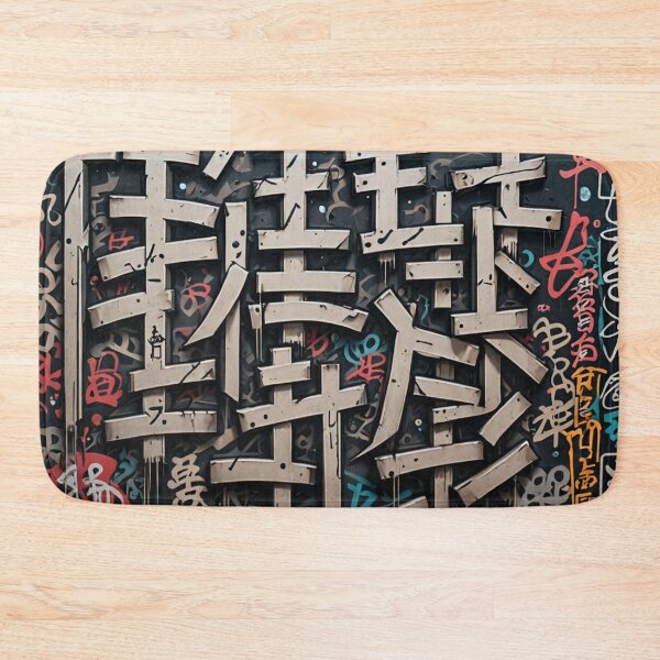 Item preview, Random Kanji Tags, Street Art, Graffiti Pattern designed and sold by Burn-Ego.