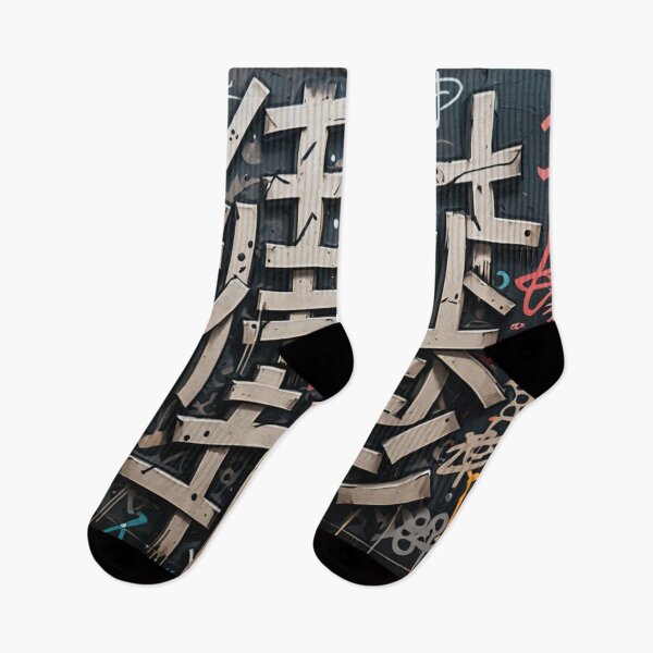 Item preview, Random Kanji Tags, Street Art, Graffiti Pattern designed and sold by Burn-Ego.