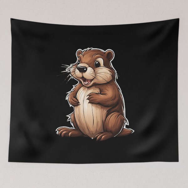 Item preview, Beaver Cartoon Style designed and sold by Aquillashop.