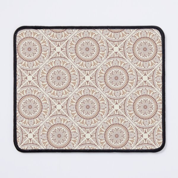 Item preview, Warm Neutrals Cafe Ombre Dot Mandala Diamond Tile designed and sold by Triplicate Limited.