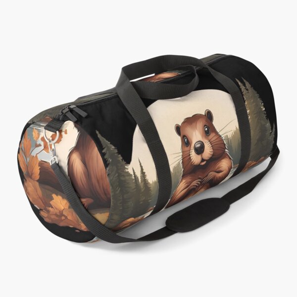 Item preview, Cartoon beaver forest and lake designed and sold by Aquillashop.