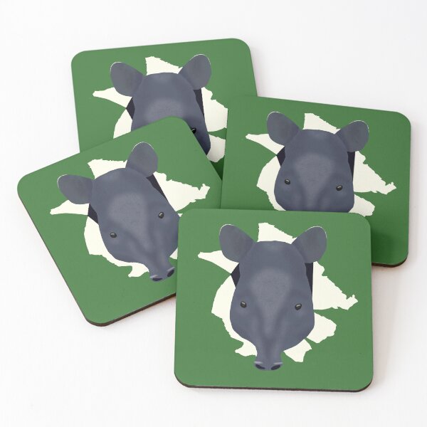 Item preview, Malayan Tapir's Head Poking Out of Ripped Paper designed and sold by ThatIsSomething.