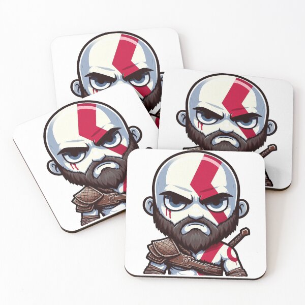 Item preview, Kratos Chibi Sticker God of War designed and sold by joaomonteiroART.