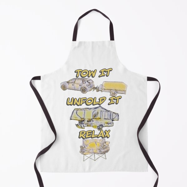 Item preview, Tow it, Unfold it, Relax - Grey and Yellow Folding Caravan designed and sold by BeccaAelishe.