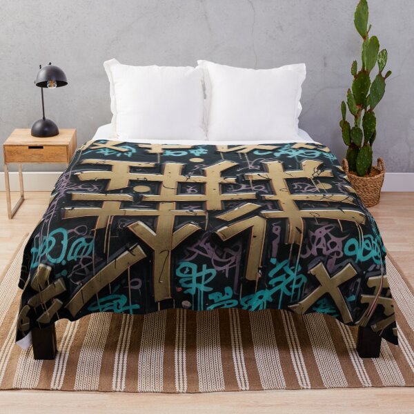Item preview, Kanji Magick, Street Art, Graffiti Pattern designed and sold by Burn-Ego.