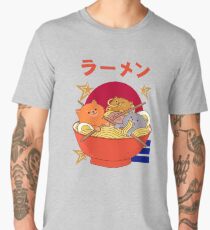 Kawaii Ramen three cat Men's Premium T-Shirt