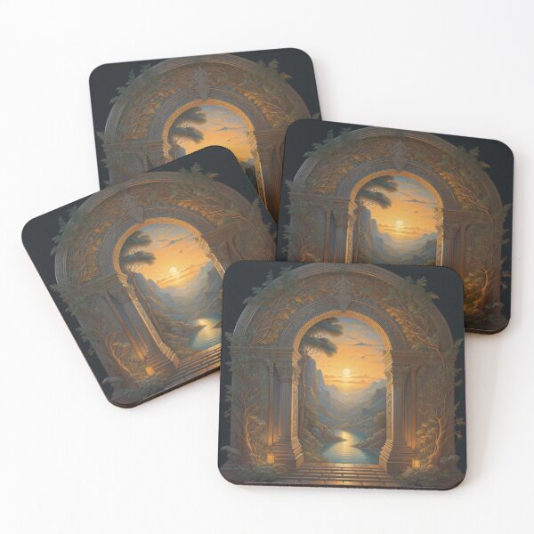 Item preview, Enchanted Sunset Gateway Mystical Landscape designed and sold by EnchantedVista.