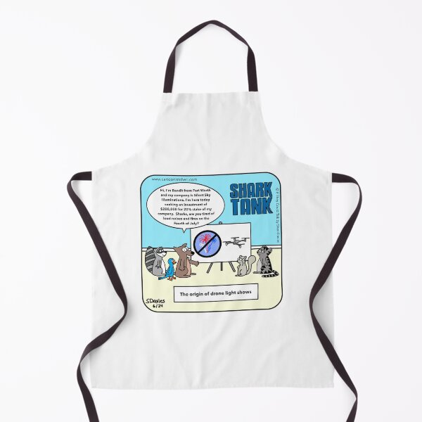 Item preview, Shark Tank 4th of July Cartoon designed and sold by CartoonistSheri.
