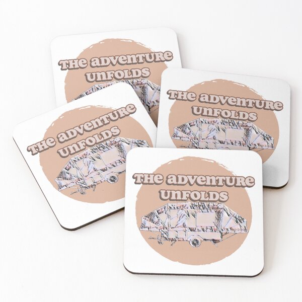 Item preview, The Adventure Unfolds Brown Trailer Tent designed and sold by BeccaAelishe.