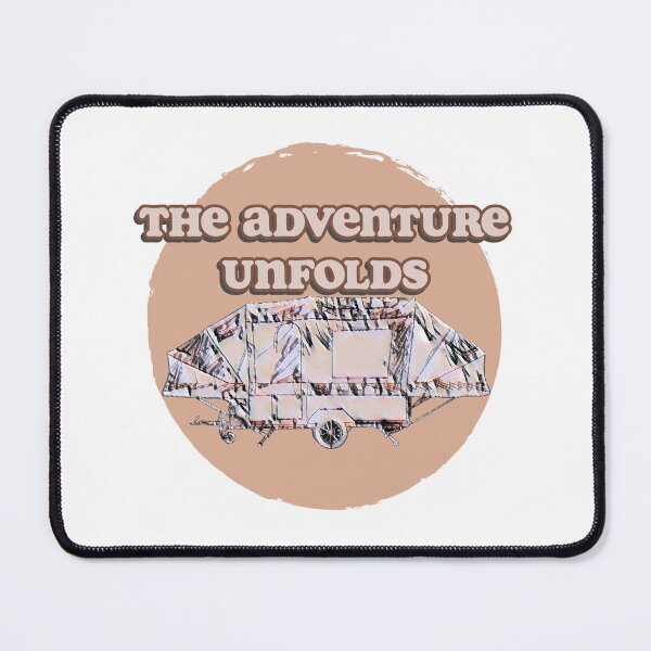 Item preview, The Adventure Unfolds Brown Trailer Tent designed and sold by BeccaAelishe.
