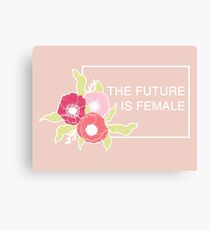 The Future Is Female #redbubble #buyart Canvas Print