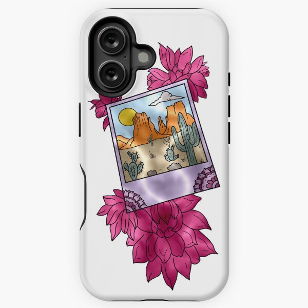 Vista previa del artículo con la obra «etiqueta engomada de la polaroid del desierto», diseñado y vendido por madlinestickers.