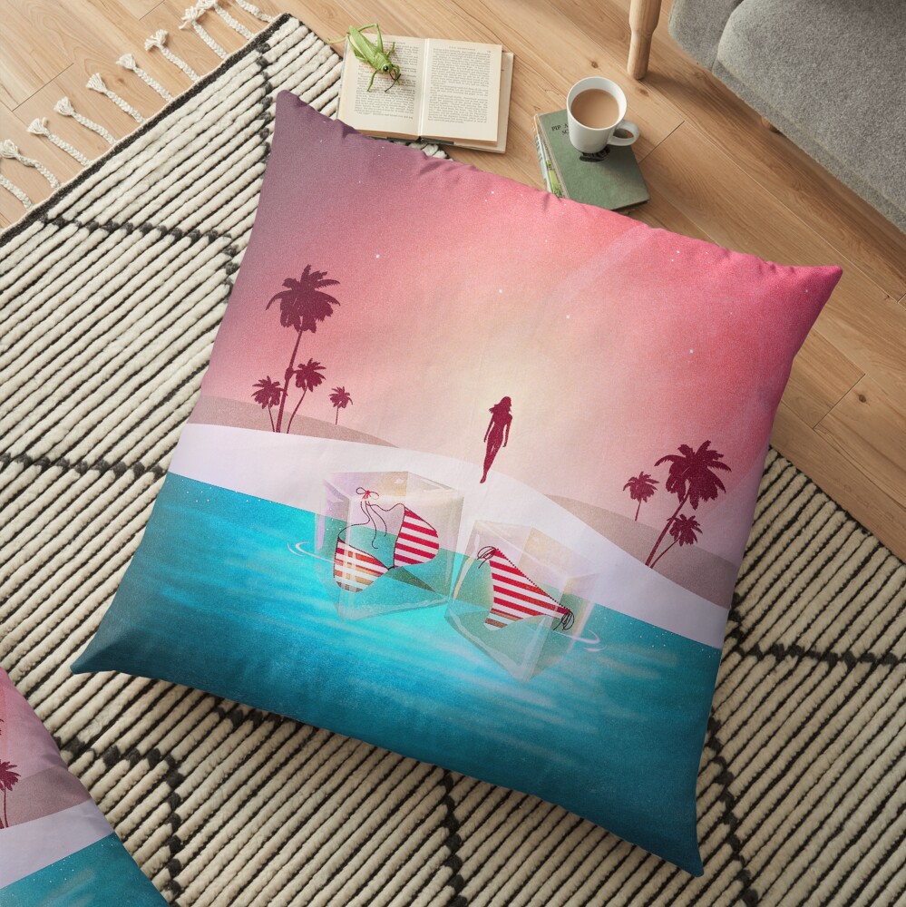 Bikini Beach Floor Pillow
