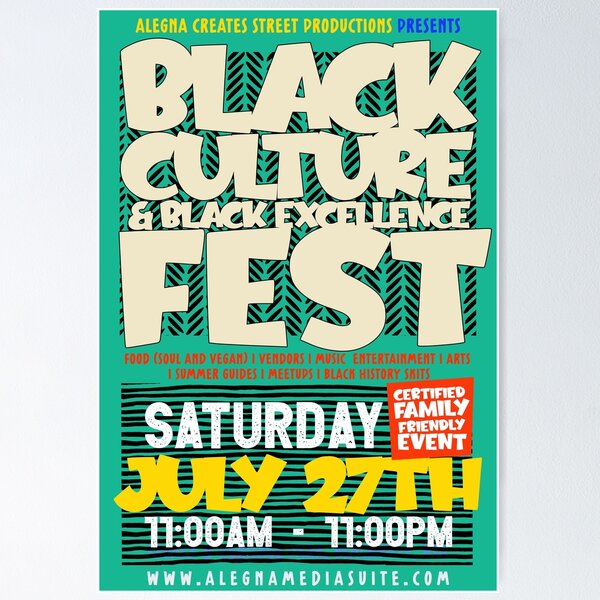Item preview, BLACK CULTURE AND BLACK EXCELLENCE FEST designed and sold by alegnacreates.